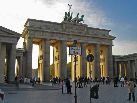 Brandenburg Gate in Central Berlin
